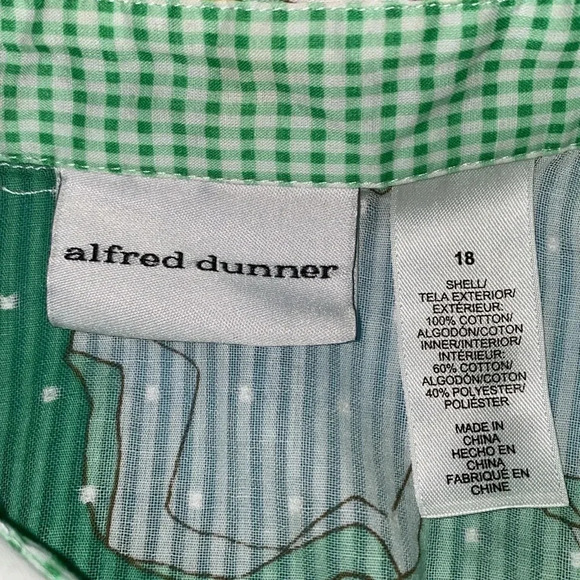 ALFRED DUNNER 2pc set floral button up and embellished tank top NEW size 18 - Picture 5 of 14